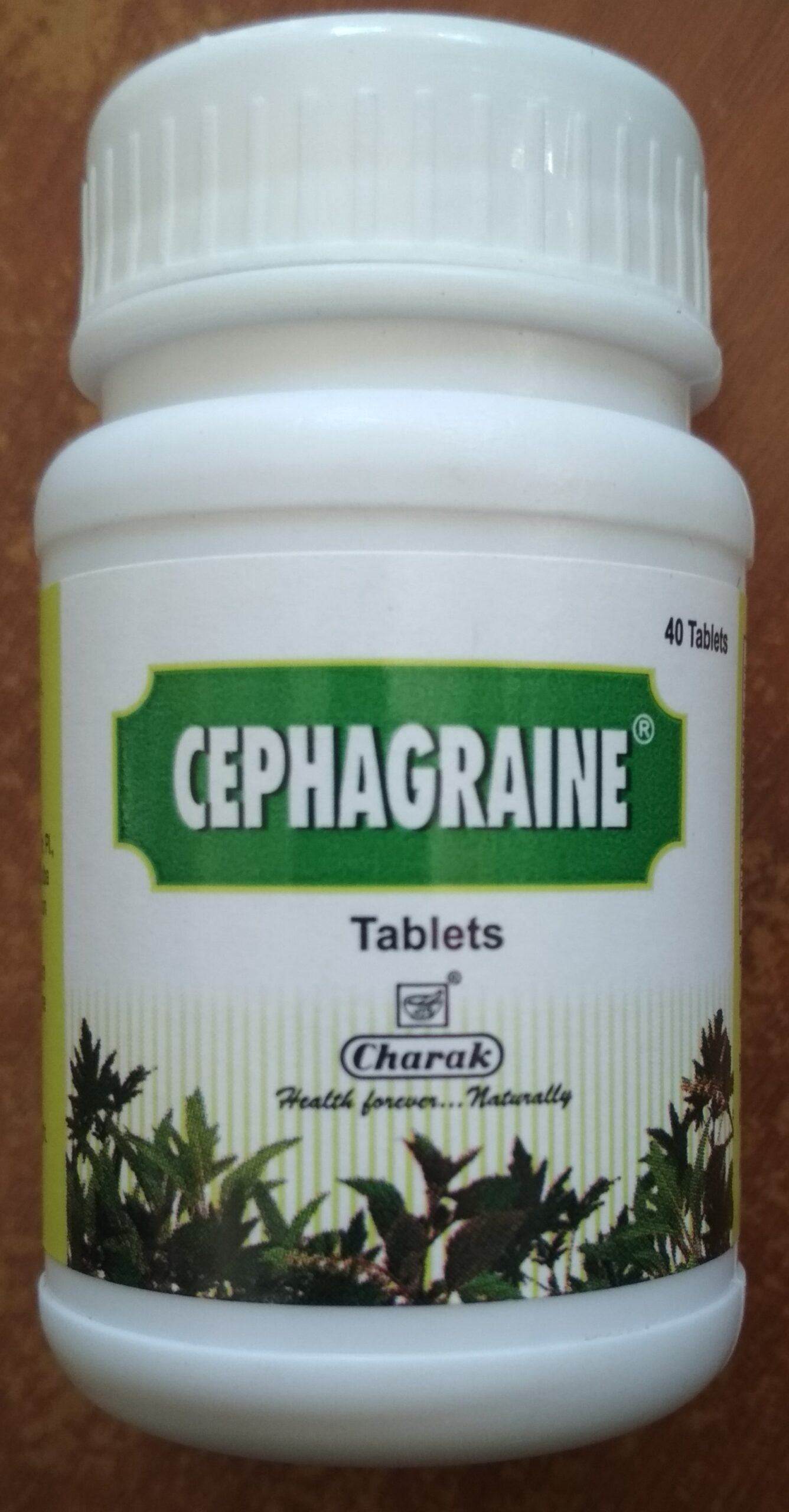 cephagraine 40 tablets upto 15% off charak phytocare